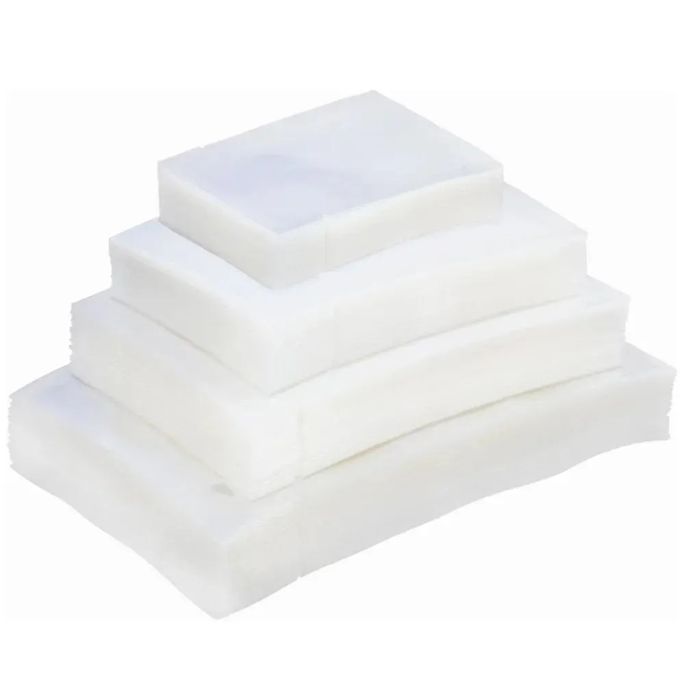 100-Pack Transparent Nylon Vacuum Seal Bags for Food and Household Storage