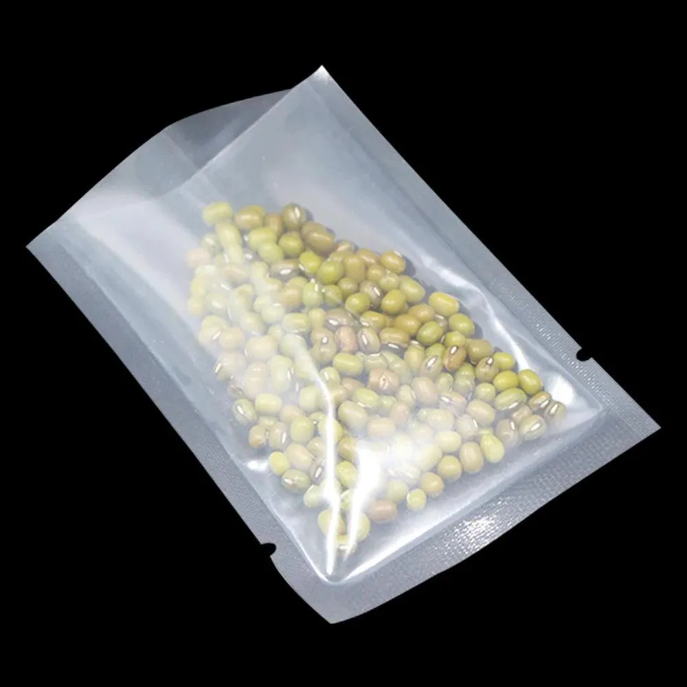 100-Pack Transparent Nylon Vacuum Seal Bags for Food and Household Storage