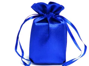 6x9 Royal Blue Elegant Satin Bags - 12 pcs