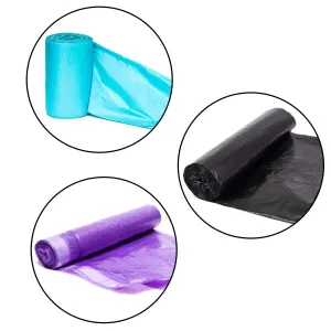 9224 Multi color 3Roll Garbage Bags / Dustbin Bags / Trash Bags 45x60cm