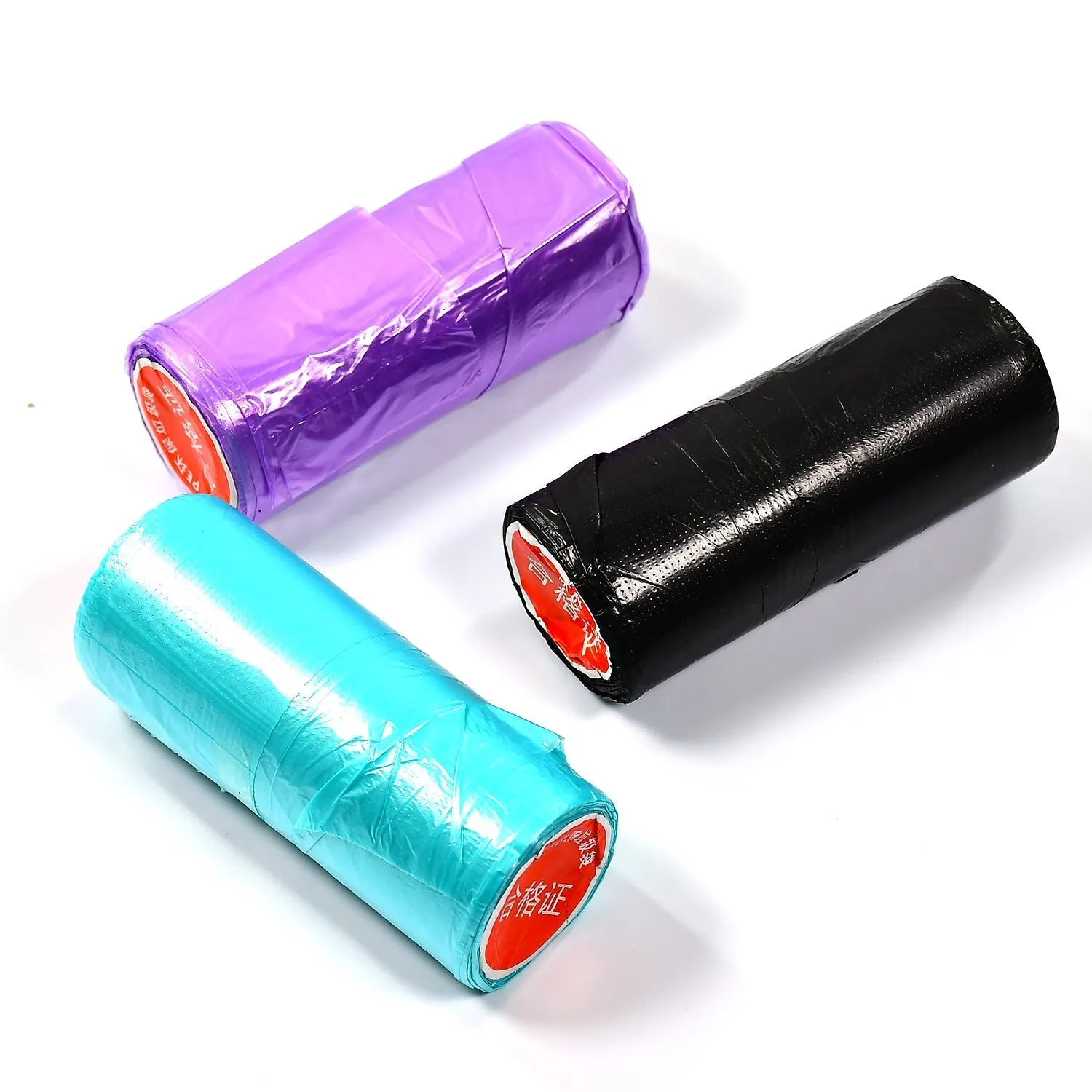 9224 Multi color 3Roll Garbage Bags / Dustbin Bags / Trash Bags 45x60cm