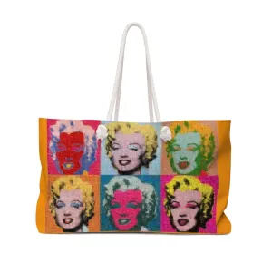 Andy Warhol 6 Marylin Weekend tote bag, photomosaic by Gabriele Levy