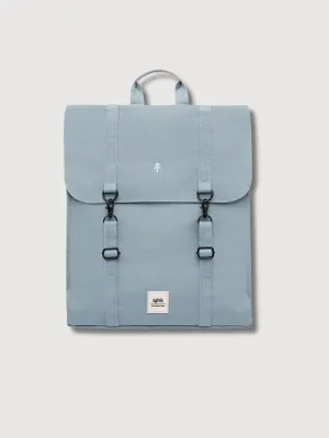 Backpack Handy Metal Stone Blue In Recycled Polyester I Lefrik