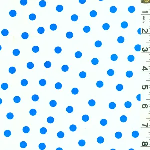 Blue Dot Oilcloth Roll Fabric