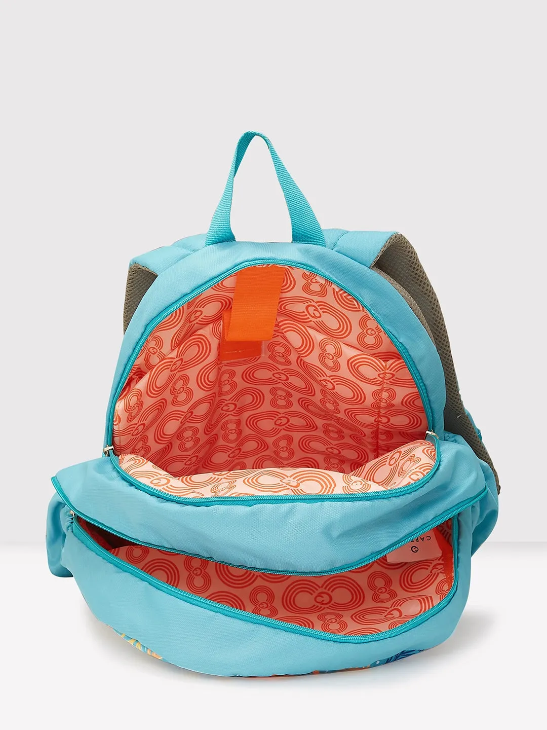 Caprese Xenia Laptop Backpack X Large Printed Turquoise