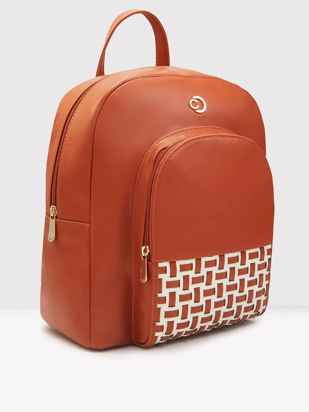 Caprese Zeta Backpack Large Quilted Women'S Bag Tan