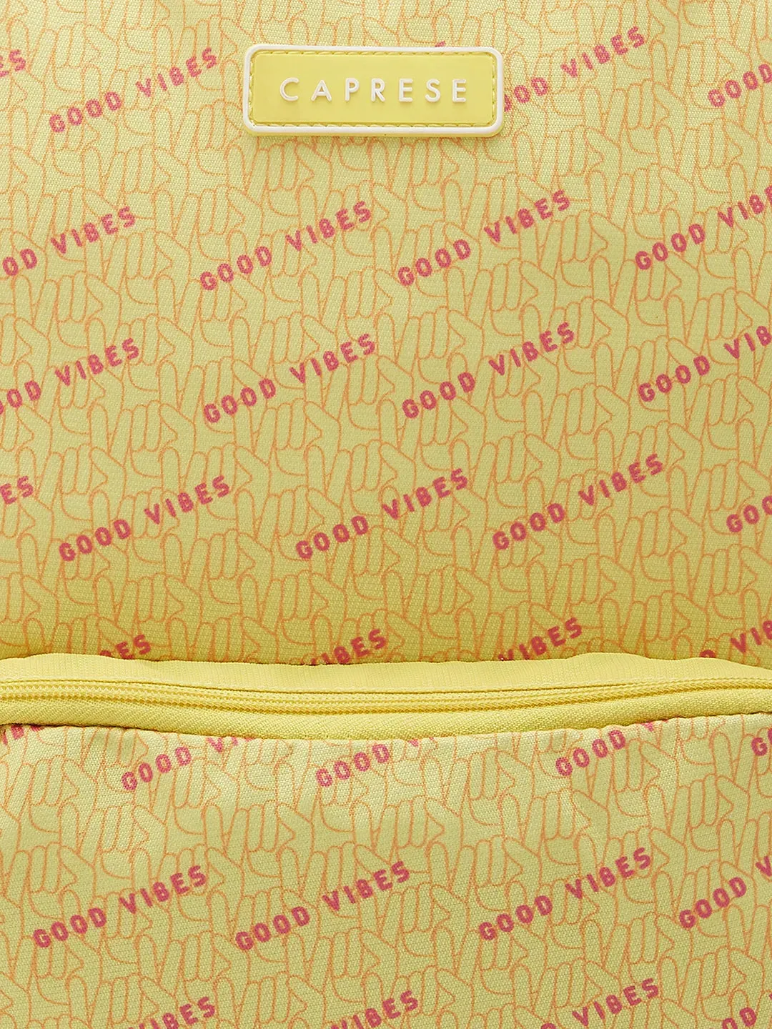 Caprese Zoe Fashion Backpack Large Yellow