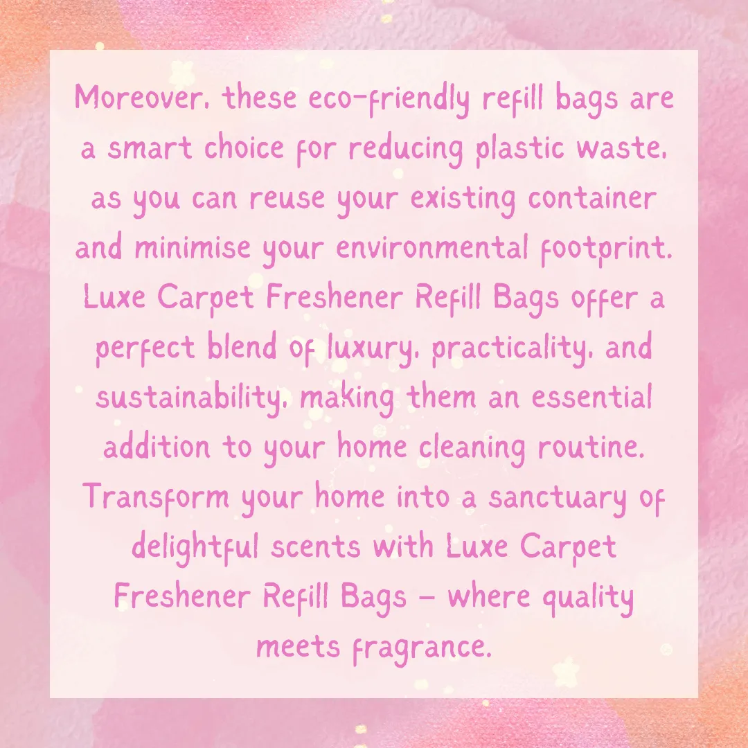 Carpet Freshener Refill Bag 500g VARIOUS SCENTS