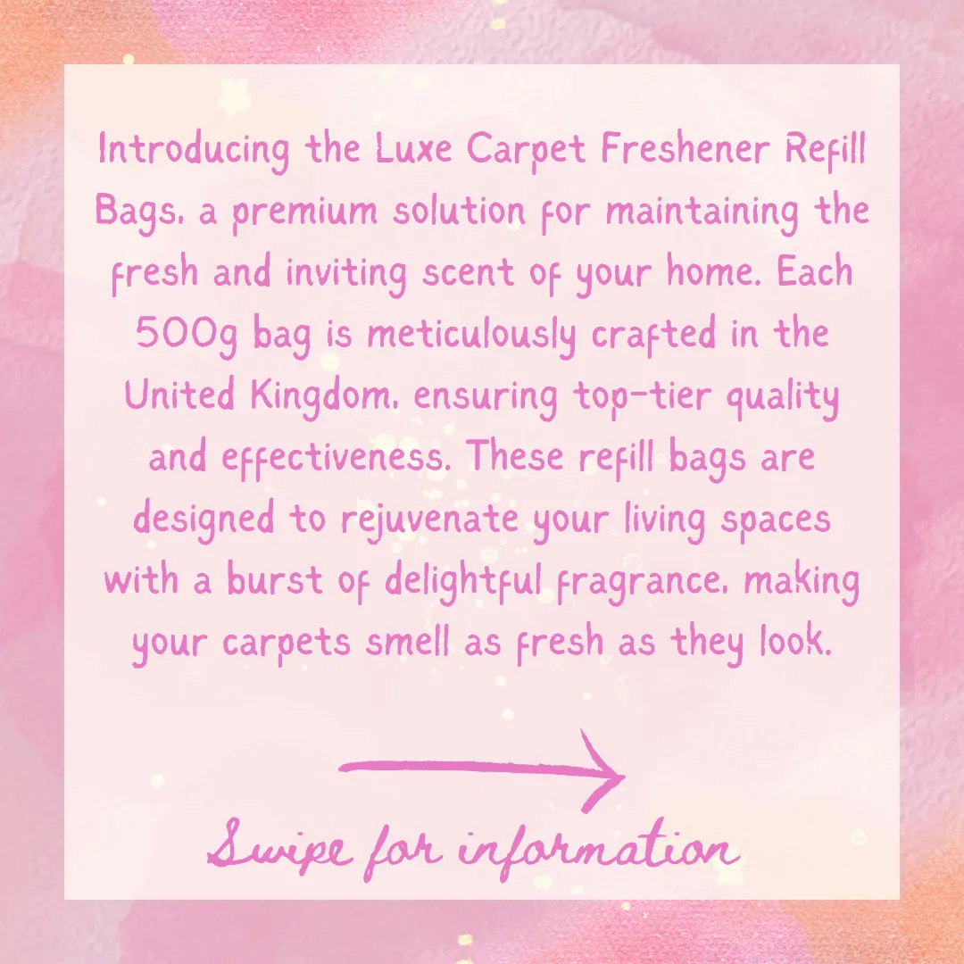 Carpet Freshener Refill Bag 500g VARIOUS SCENTS