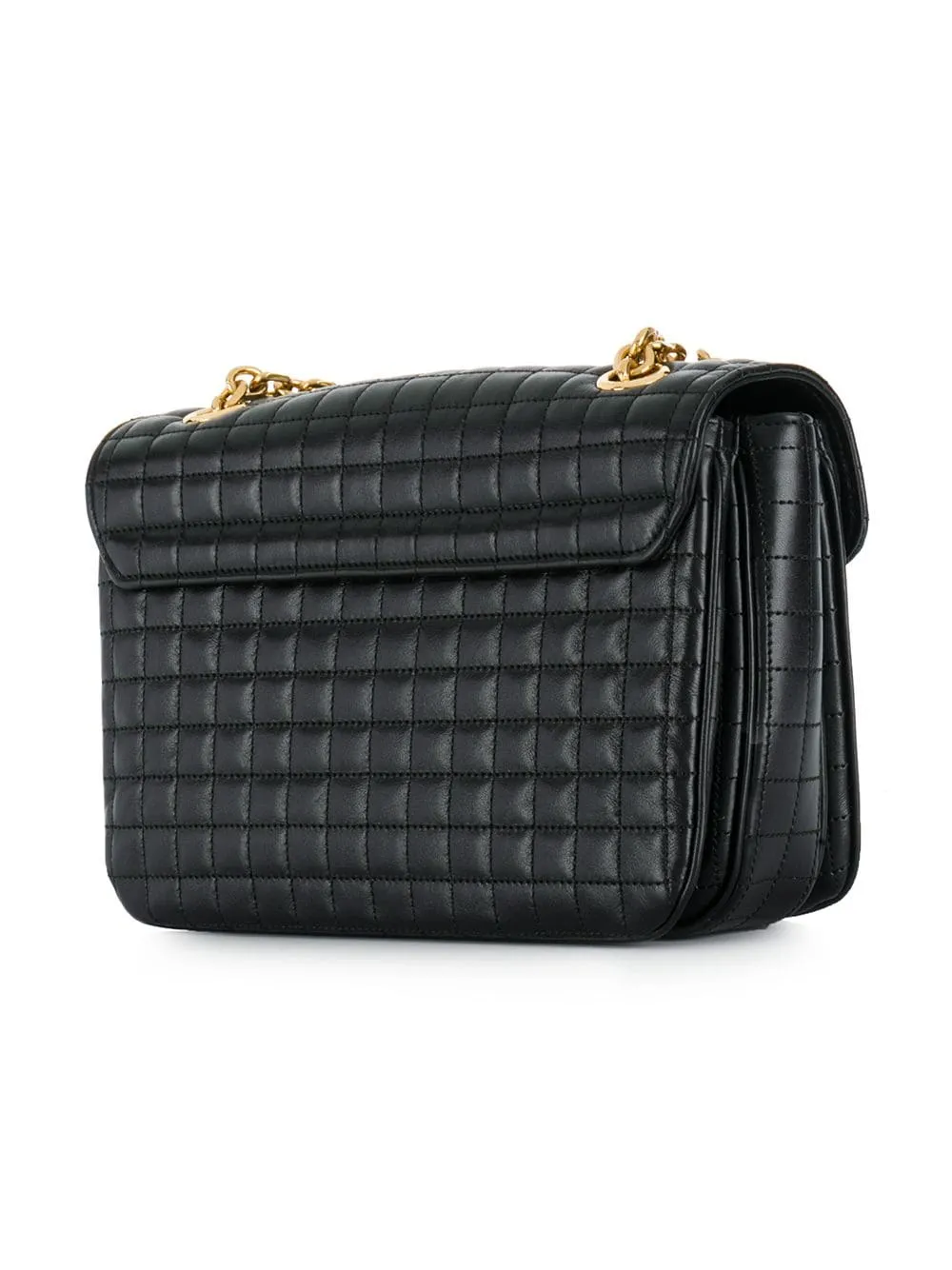 CELINE C Quilted Medium Crossbody Bag