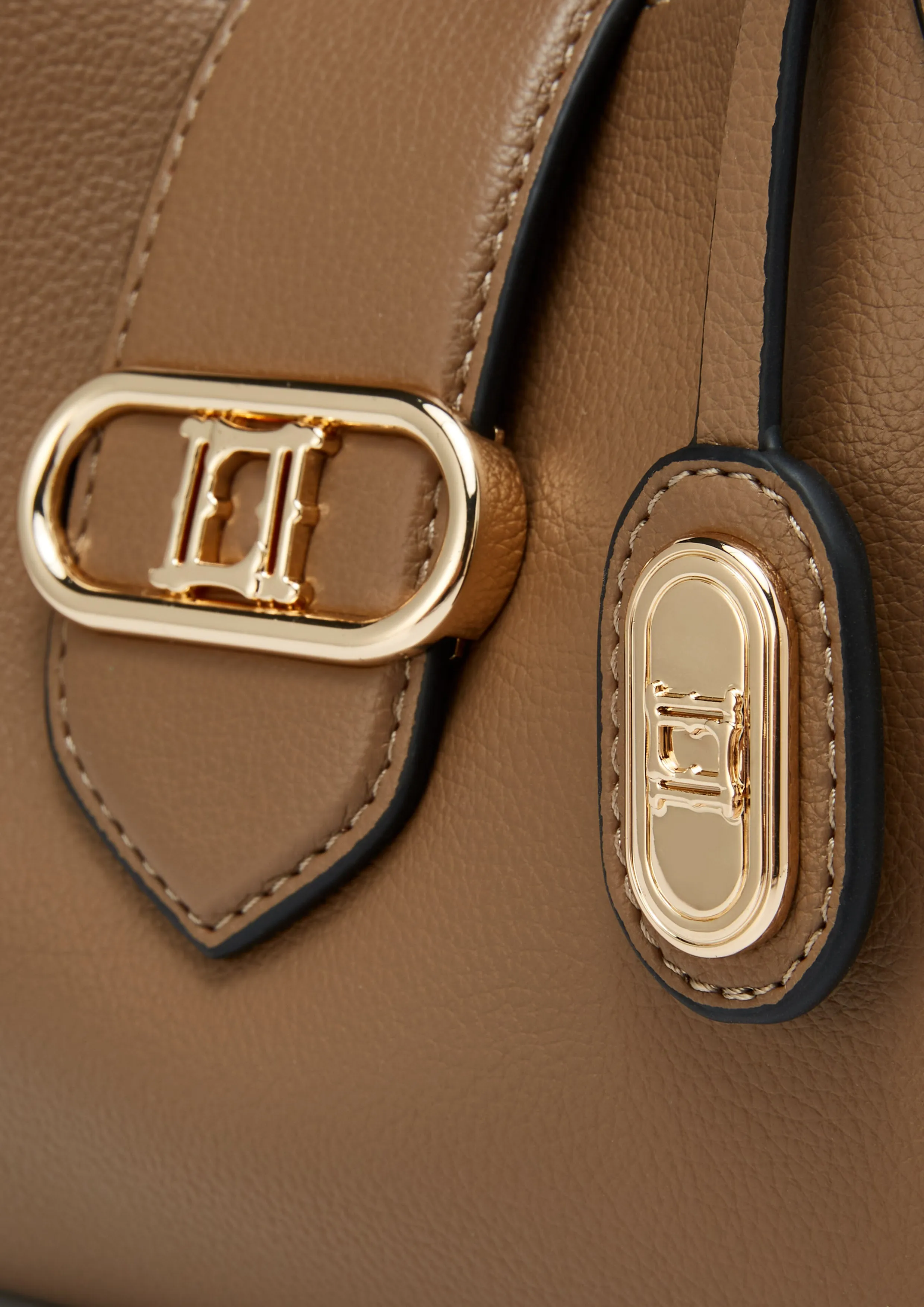 Citrine Hobo Shoulder Bag S Brown