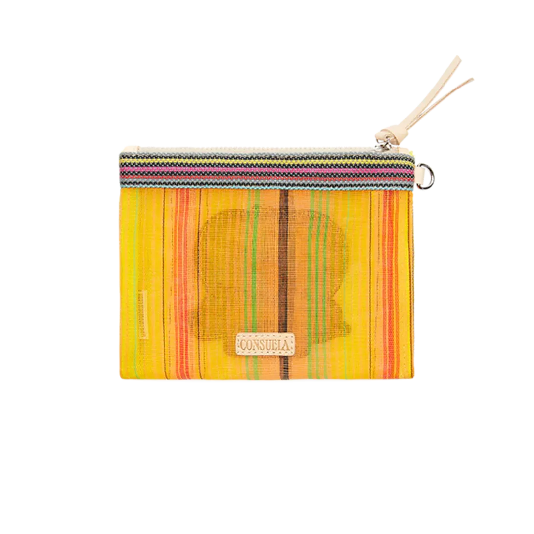 Consuela Women's Elena Patch Mini Slim Zip Pouch Bag