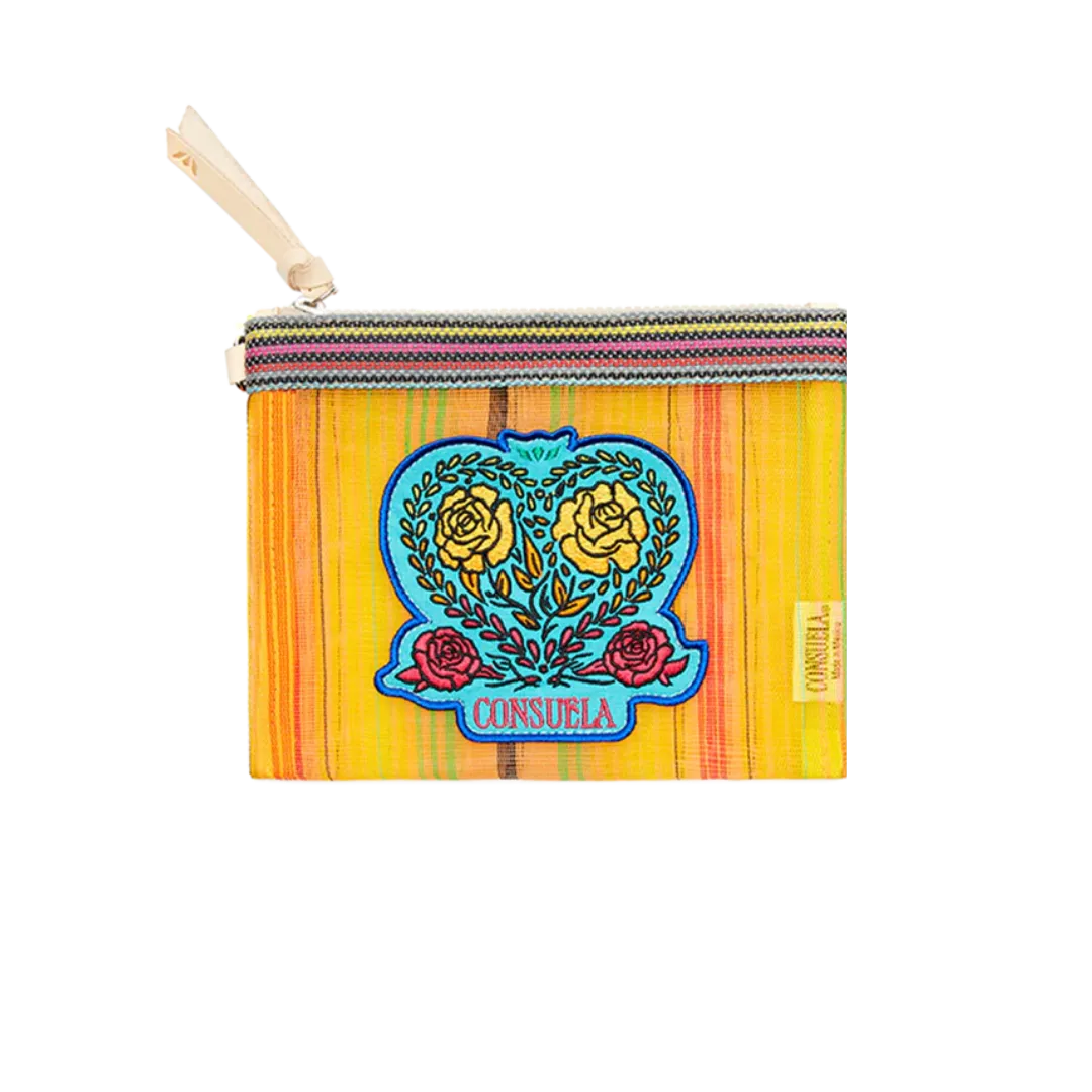 Consuela Women's Elena Patch Mini Slim Zip Pouch Bag