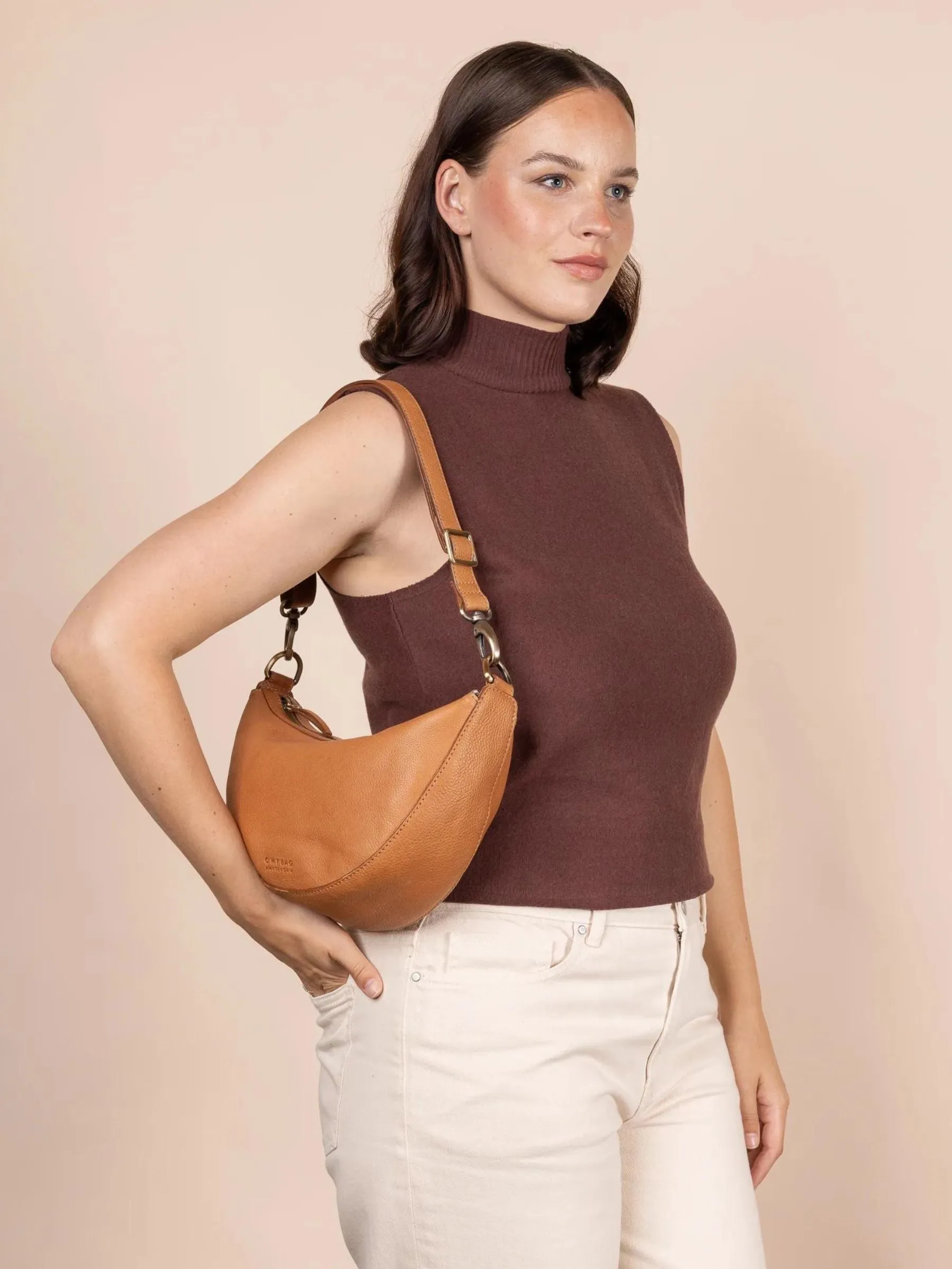 Crossbody Bag Leo Soft Leather Cognac | O My Bag