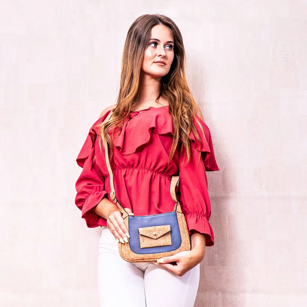 Envelope Cork Messenger Sling- BAG-2080