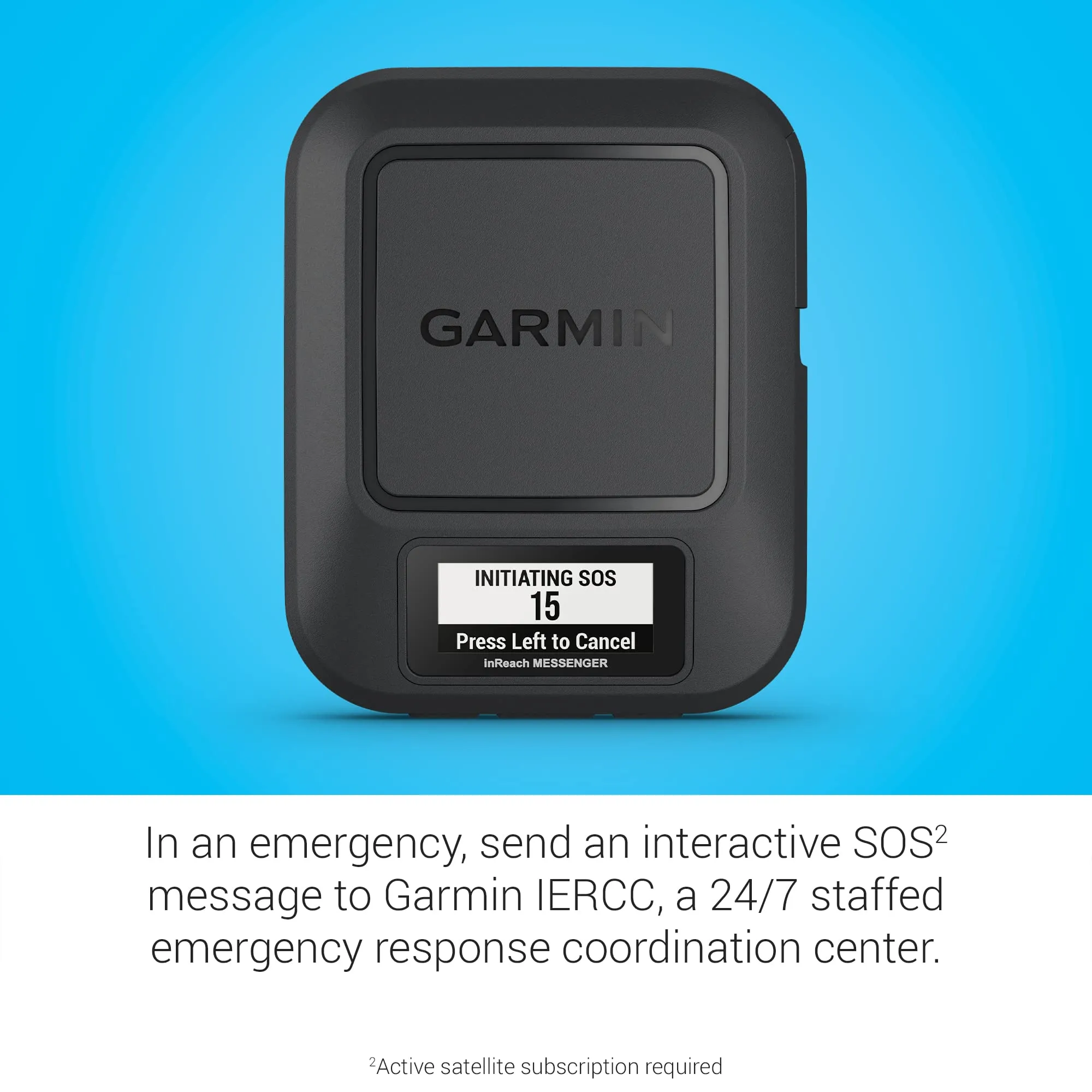 Garmin inReach Messenger Handheld Satellite Communicator, Global Two-Way Messaging
