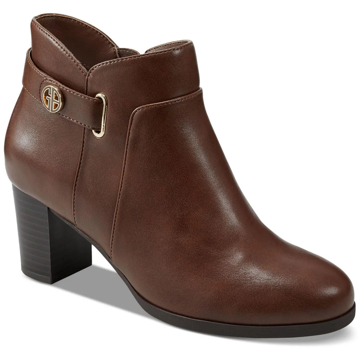 Giani Bernini Womens Artemy Block Heel Slip On Booties