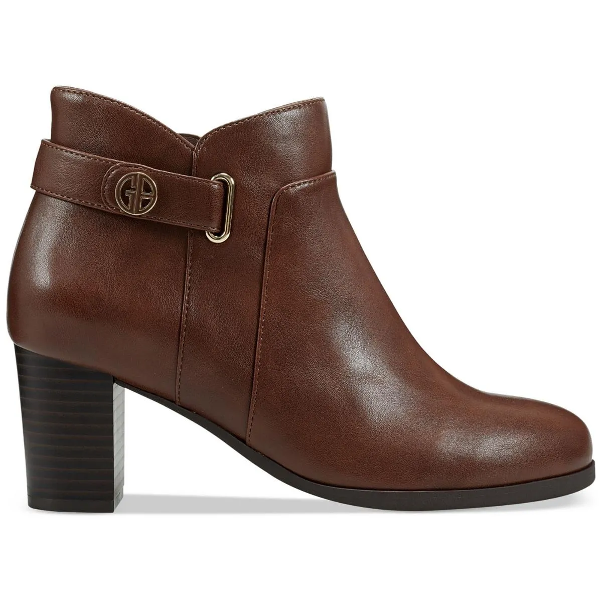 Giani Bernini Womens Artemy Block Heel Slip On Booties