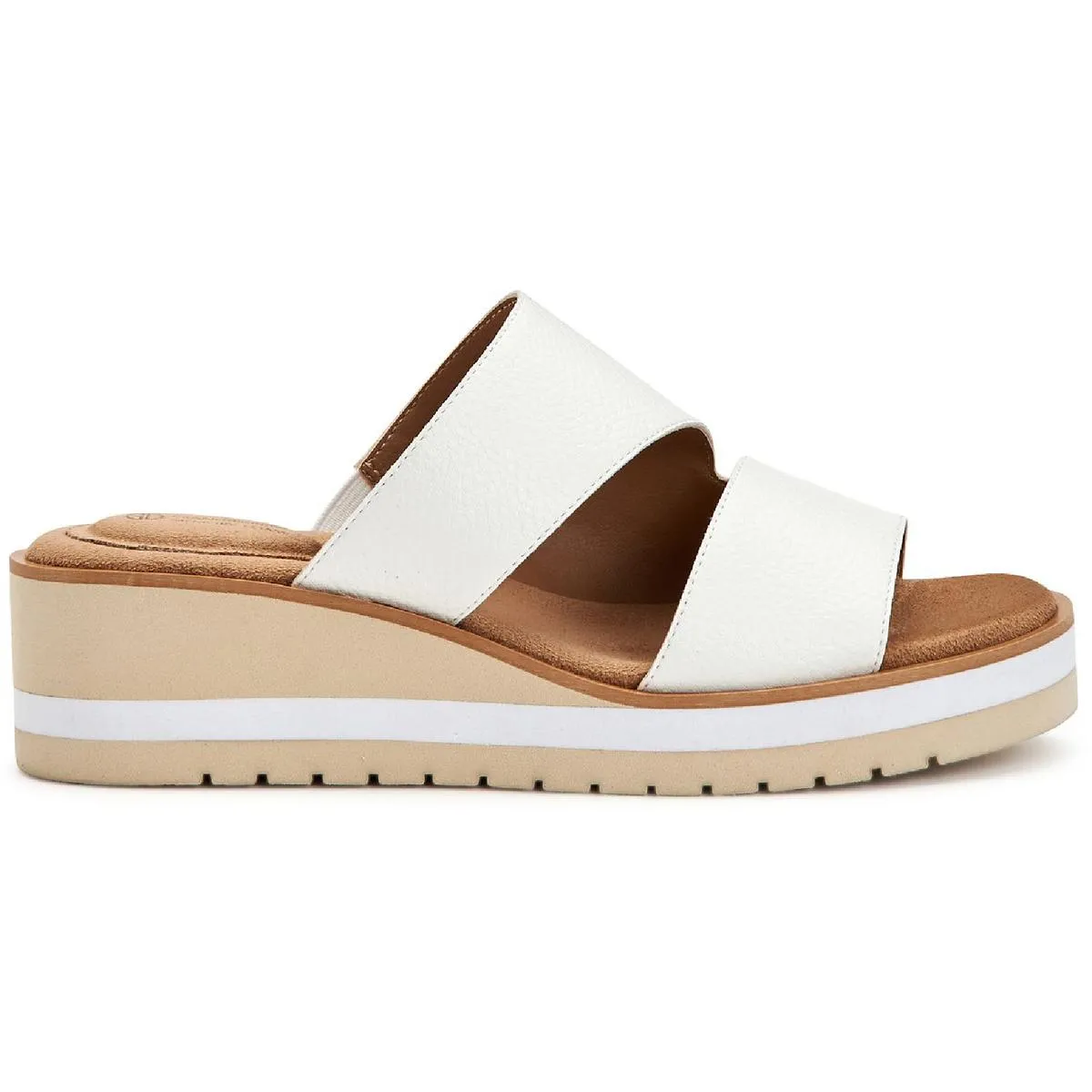 Giani Bernini Womens Ryerr Solid Slip On Wedge Sandals