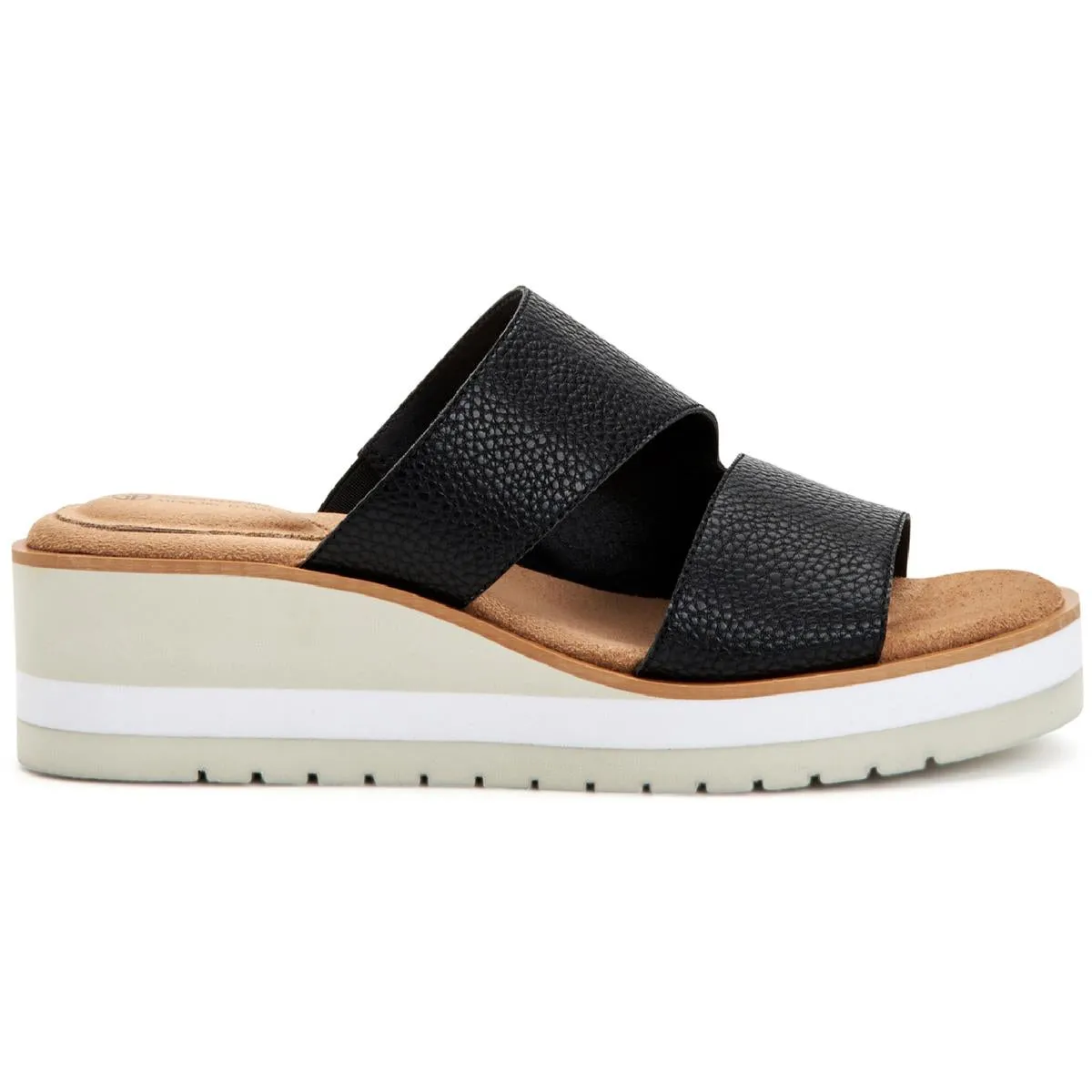 Giani Bernini Womens Ryerr Solid Slip On Wedge Sandals