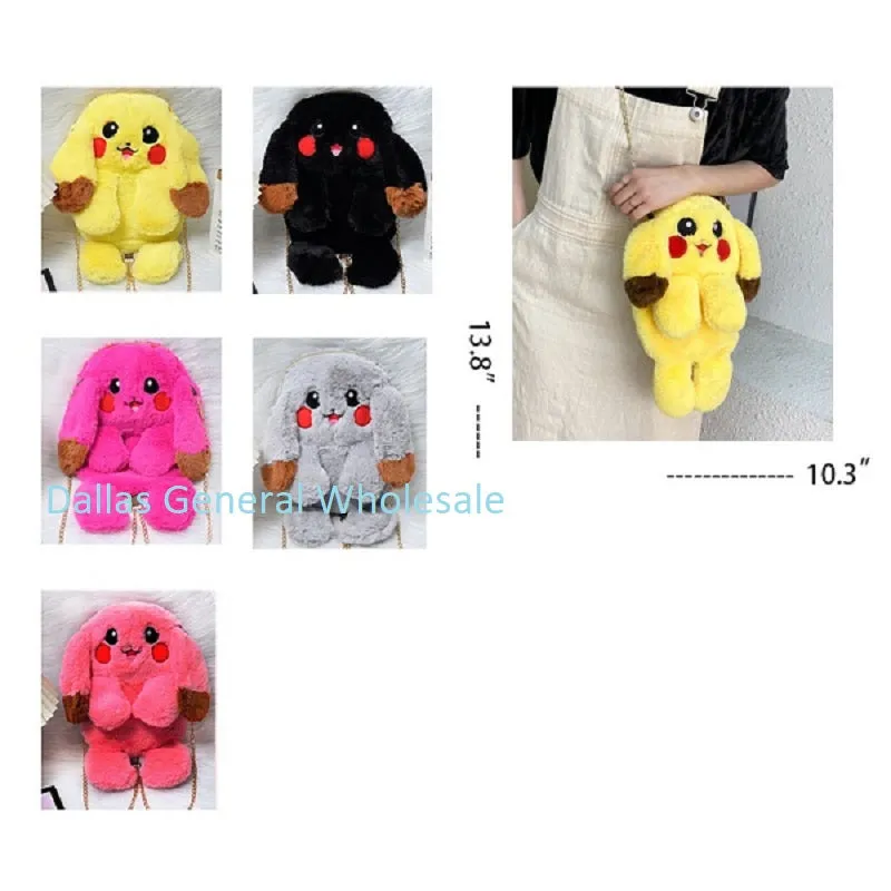 Girls Fluffy Bunny Shoulder Bags Wholesale
