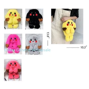 Girls Fluffy Bunny Shoulder Bags Wholesale
