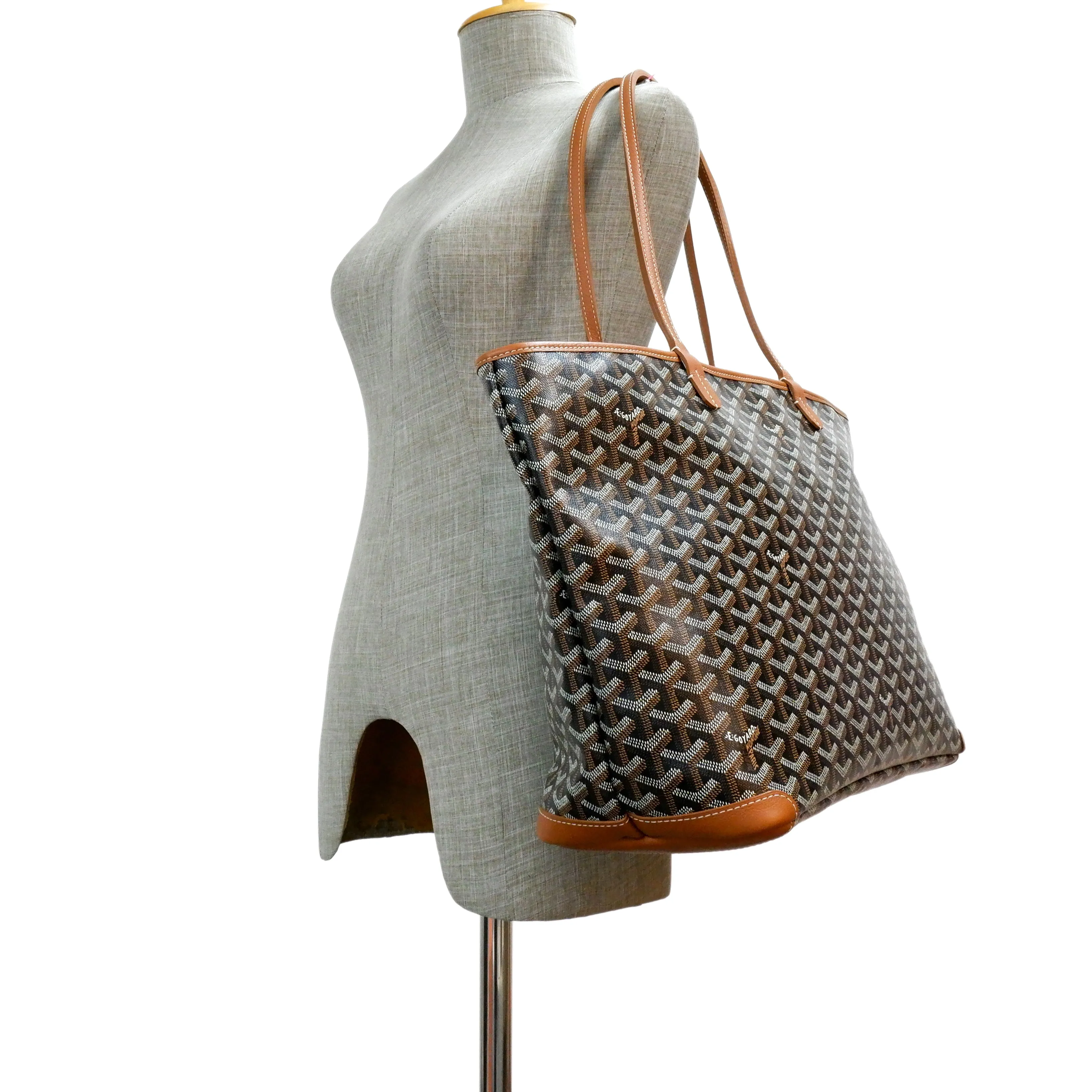 Goyard Artois Black Tan