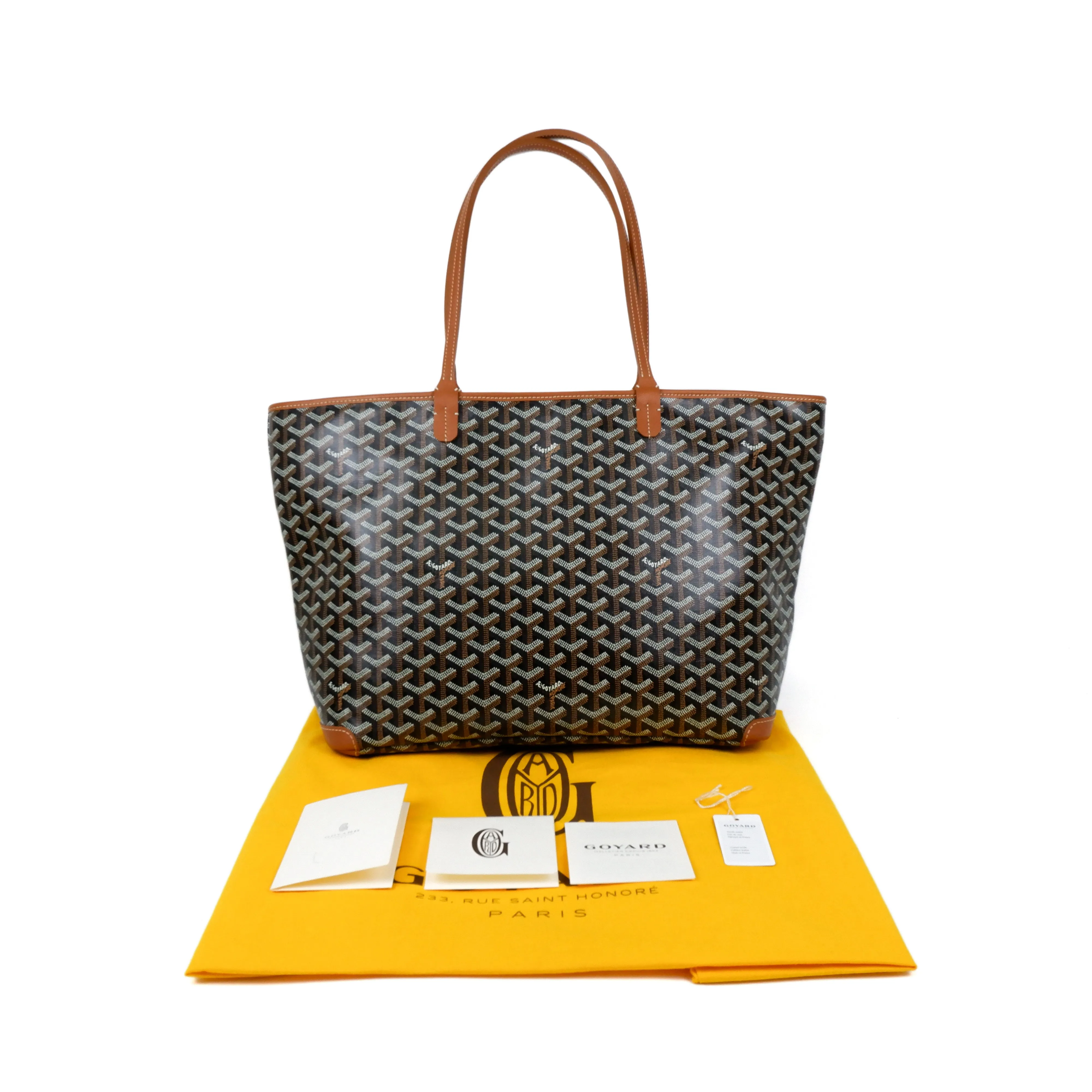 Goyard Artois Black Tan