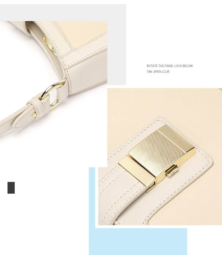 H1687 - Cassandra White Handbag