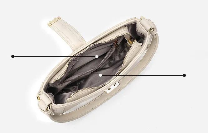 H1687 - Cassandra White Handbag