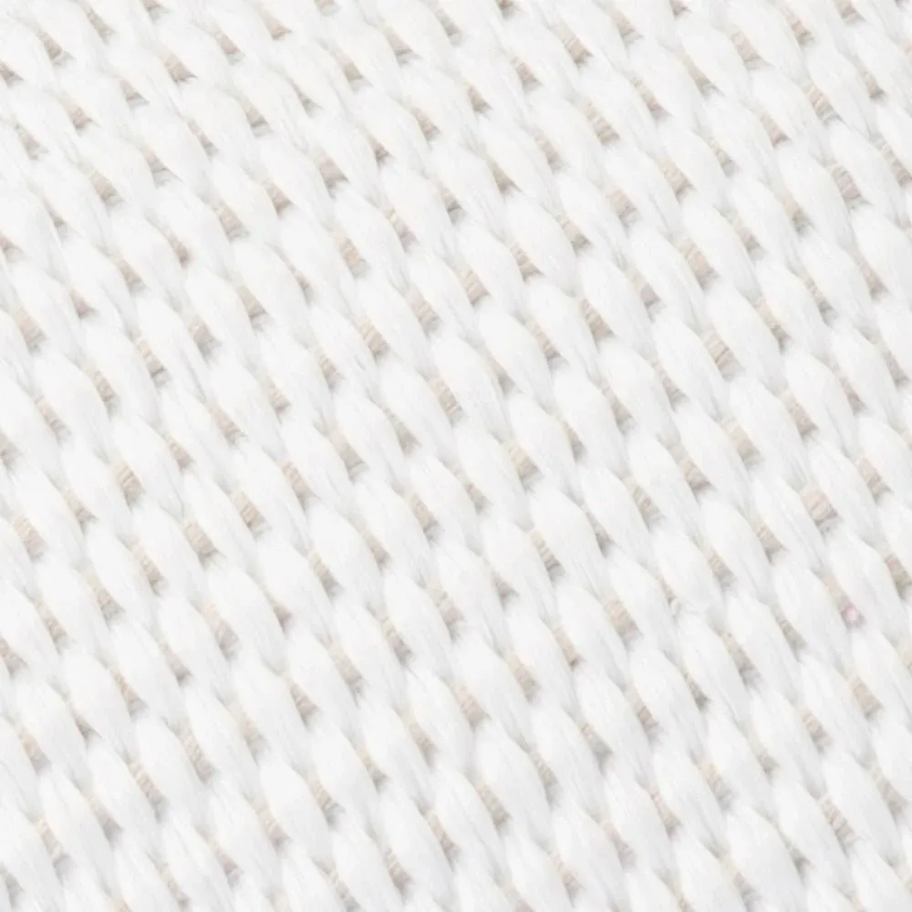 Hanna Woven Straw Clutch Bag | White