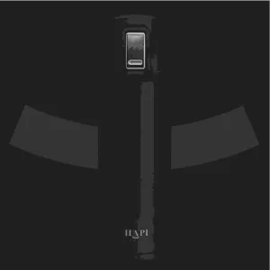 Hapi Bottle Flask Black Small 350ml