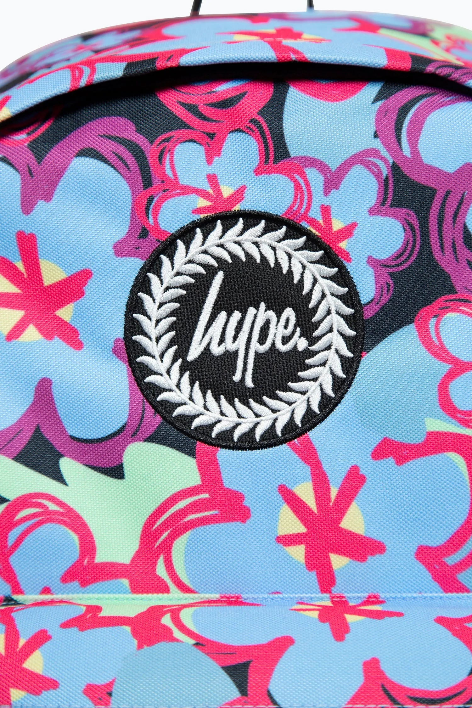 Hype Girls Multicoloured Blue Flowers Iconic Backpack