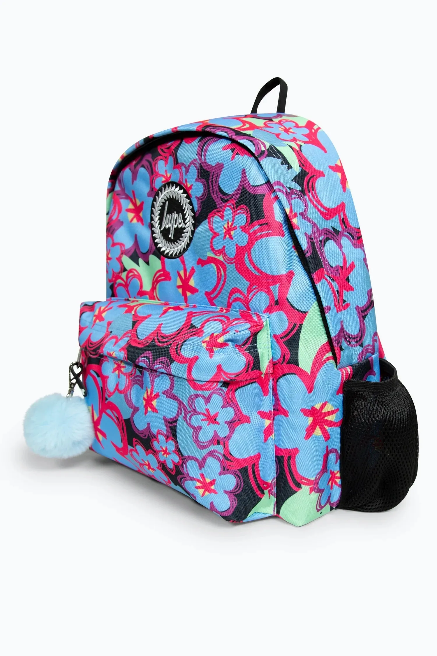 Hype Girls Multicoloured Blue Flowers Iconic Backpack