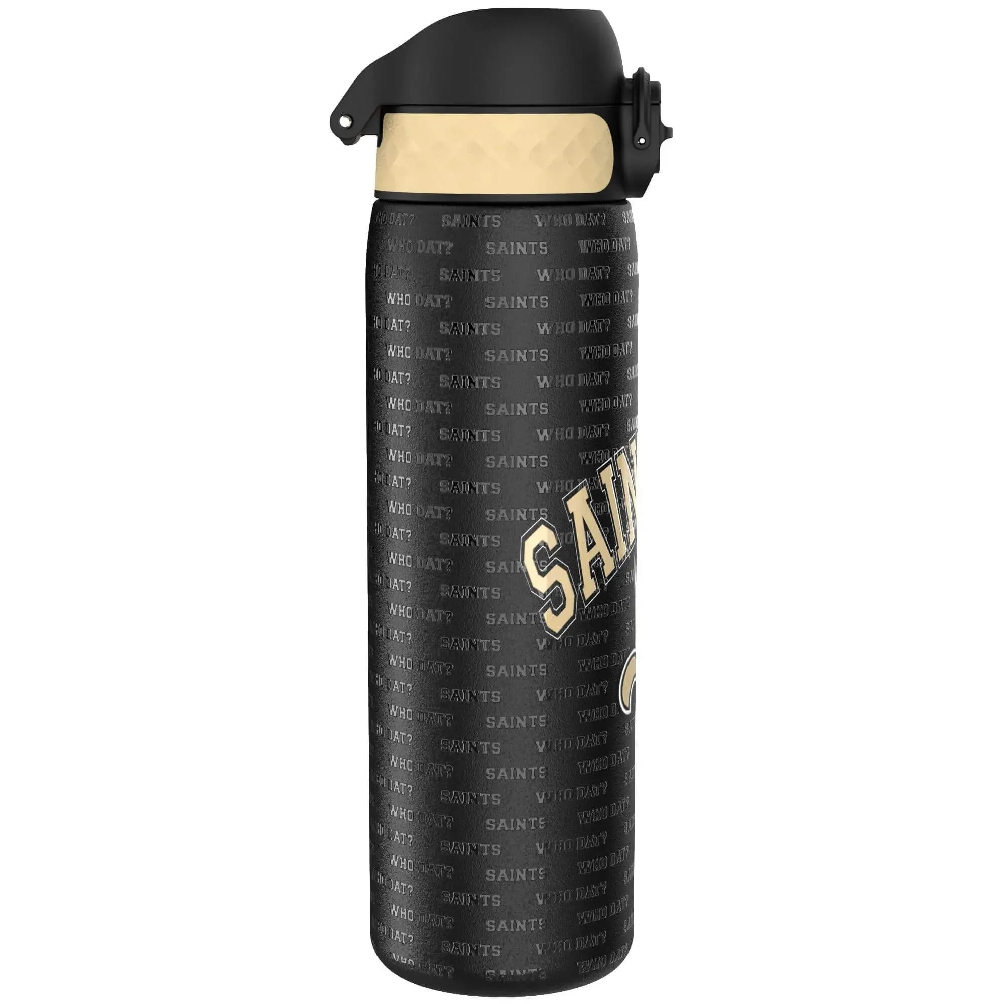 Leak Proof NFL Water Bottle, Stainless Steel, New Orleans Saints, 600ml (20oz)