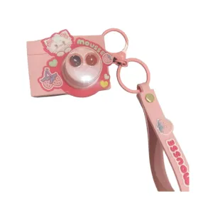 MIKKO Collection Camera LED Light-Up Keychain(Mousse)