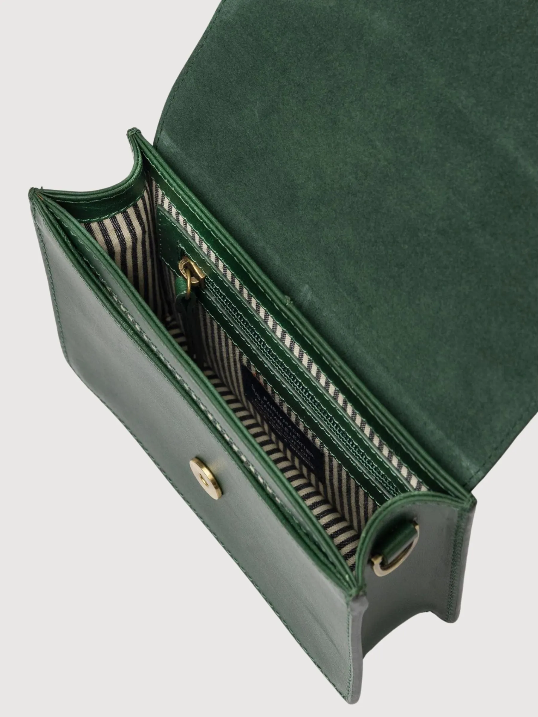 Mini Bag Audrey Green Pine in Classic Leather | o my bag