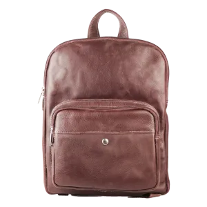 Mini Leather Backpack Brown