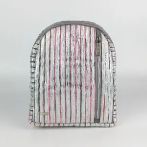 Multicolored Shimmery Upcycled Handwoven Bug Pack (BPK0125-007) PS_W