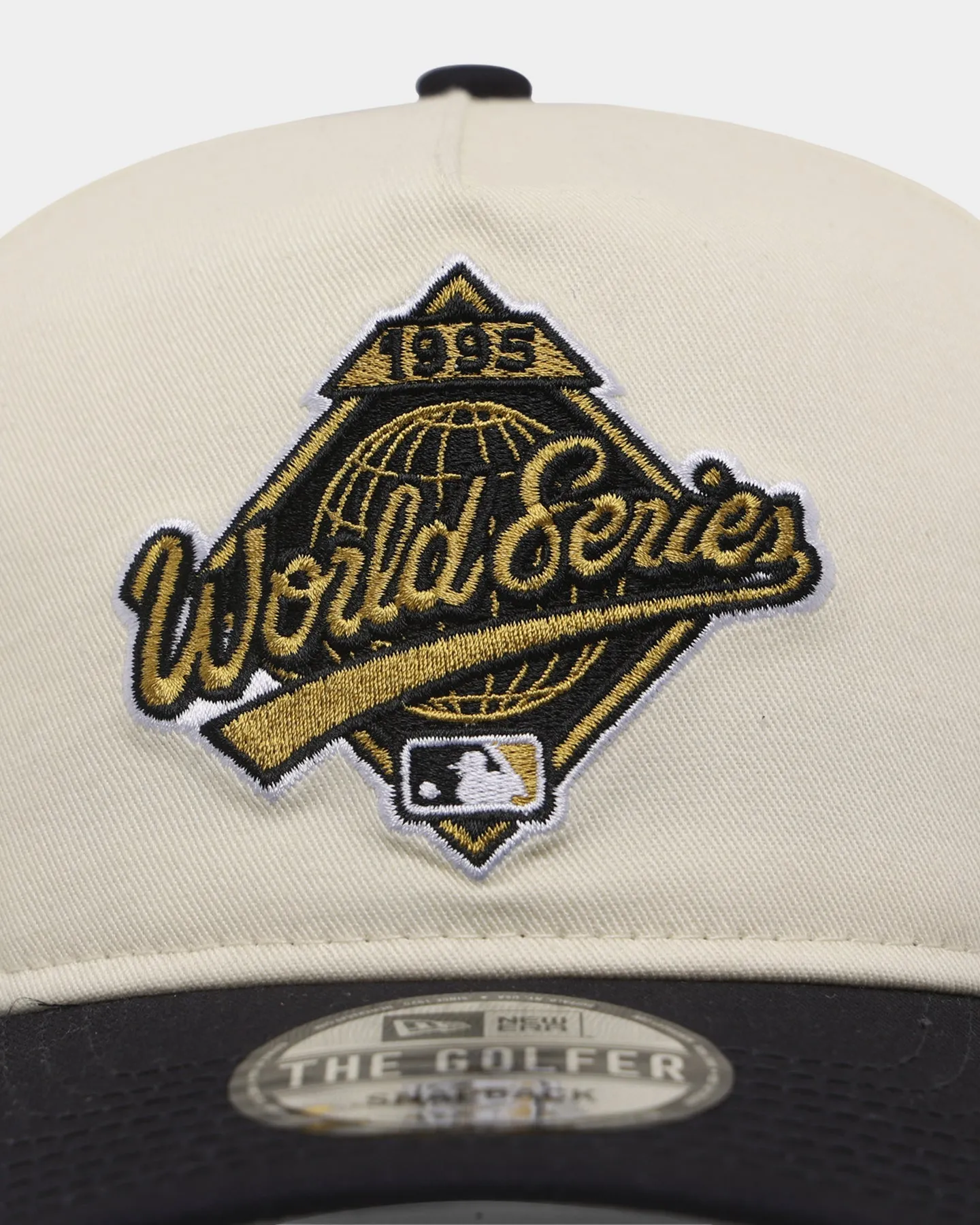 New Era Atlanta Braves '1990s World Series Through The Decades' 1995 World Series Golfer Snapback Chrome White