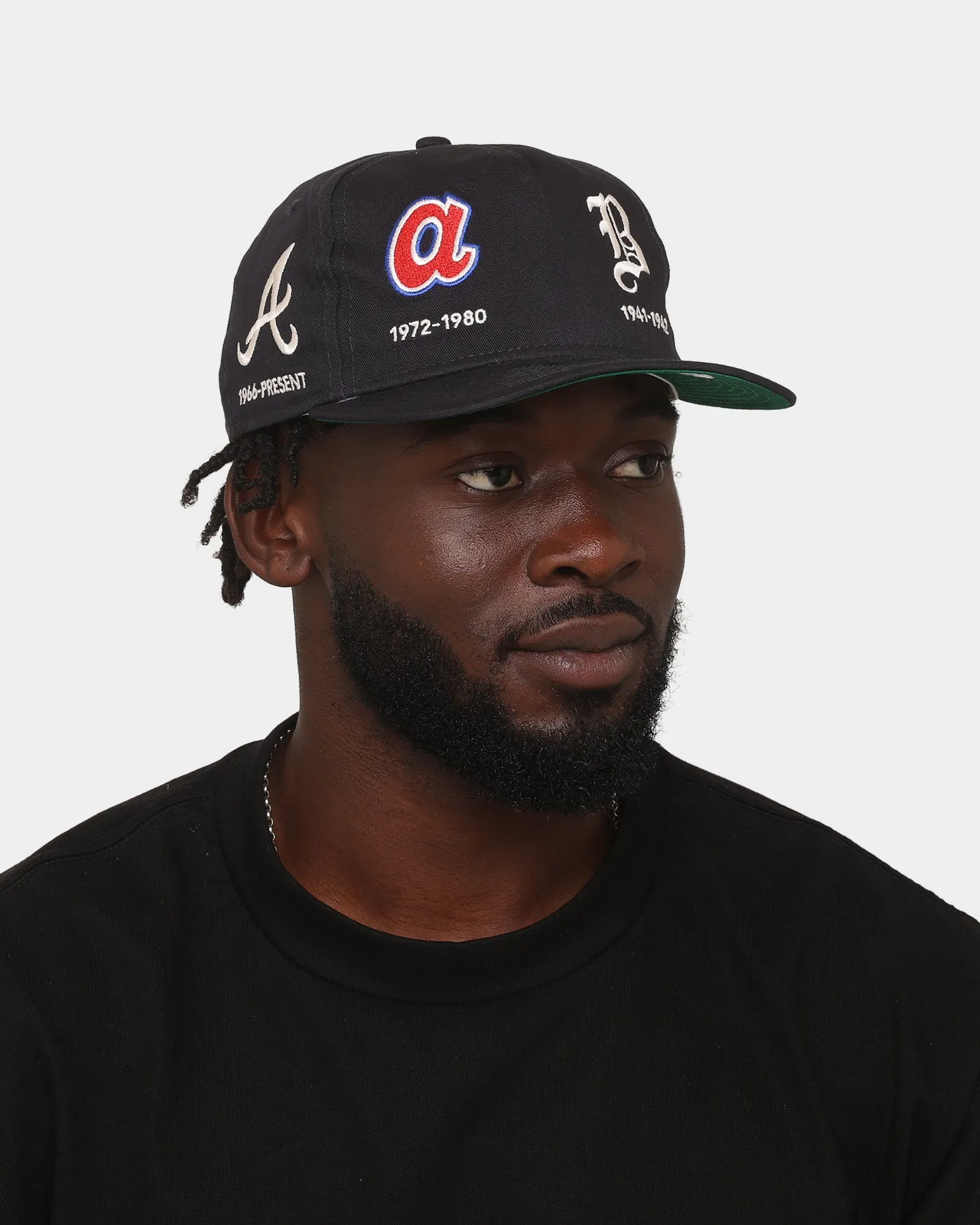 New Era Atlanta Braves 'Logo Evolution' Golfer Snapback Golfer Collection Navy