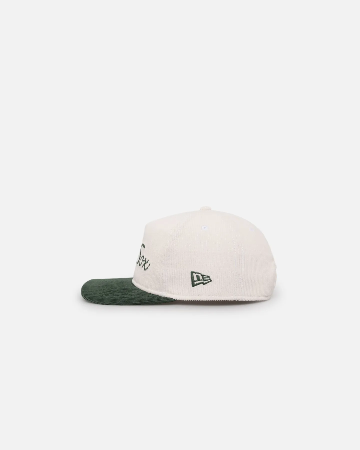 New Era Boston Red Sox 'Currency Corduroy' Golfer Pre-Curved Snapback Chrome White