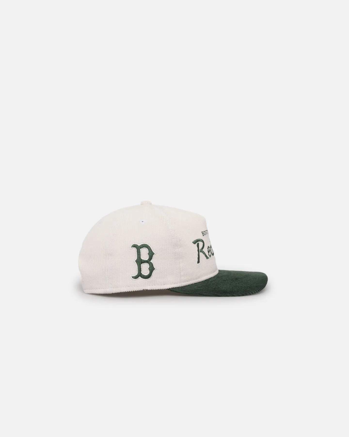 New Era Boston Red Sox 'Currency Corduroy' Golfer Pre-Curved Snapback Chrome White