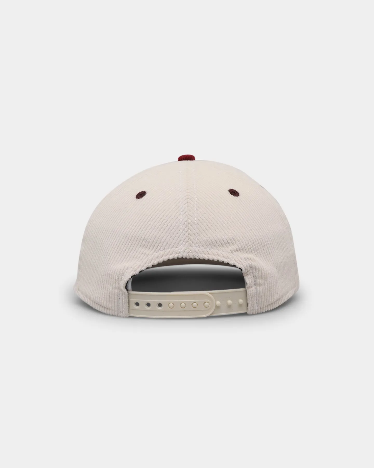 New Era Brisbane Broncos 'NRL Retro Script Corduroy' Golfer Snapback Chrome White