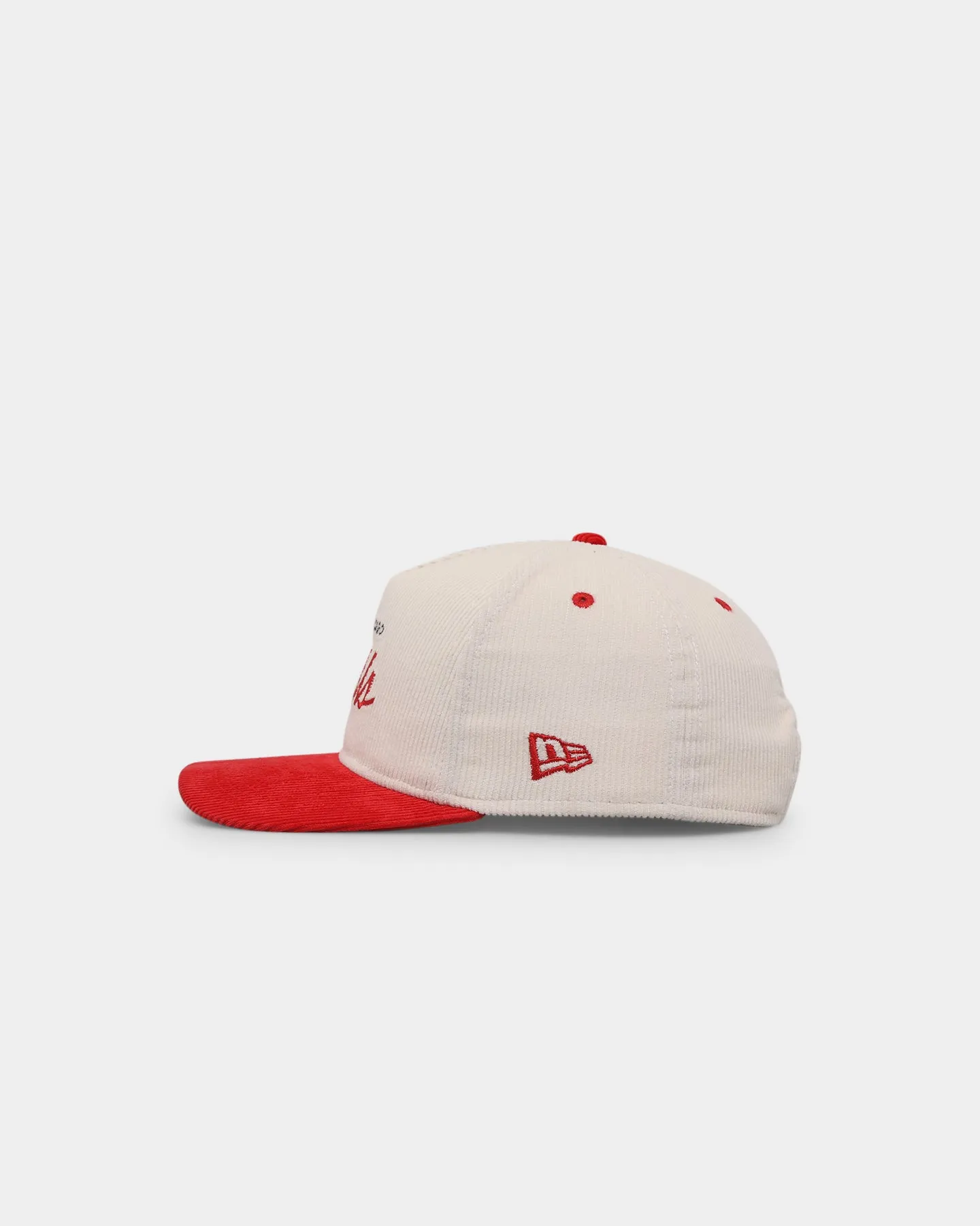 New Era Chicago Bulls 'Chrome Corduroy Throwback Script' Golfer Snapback Chrome White