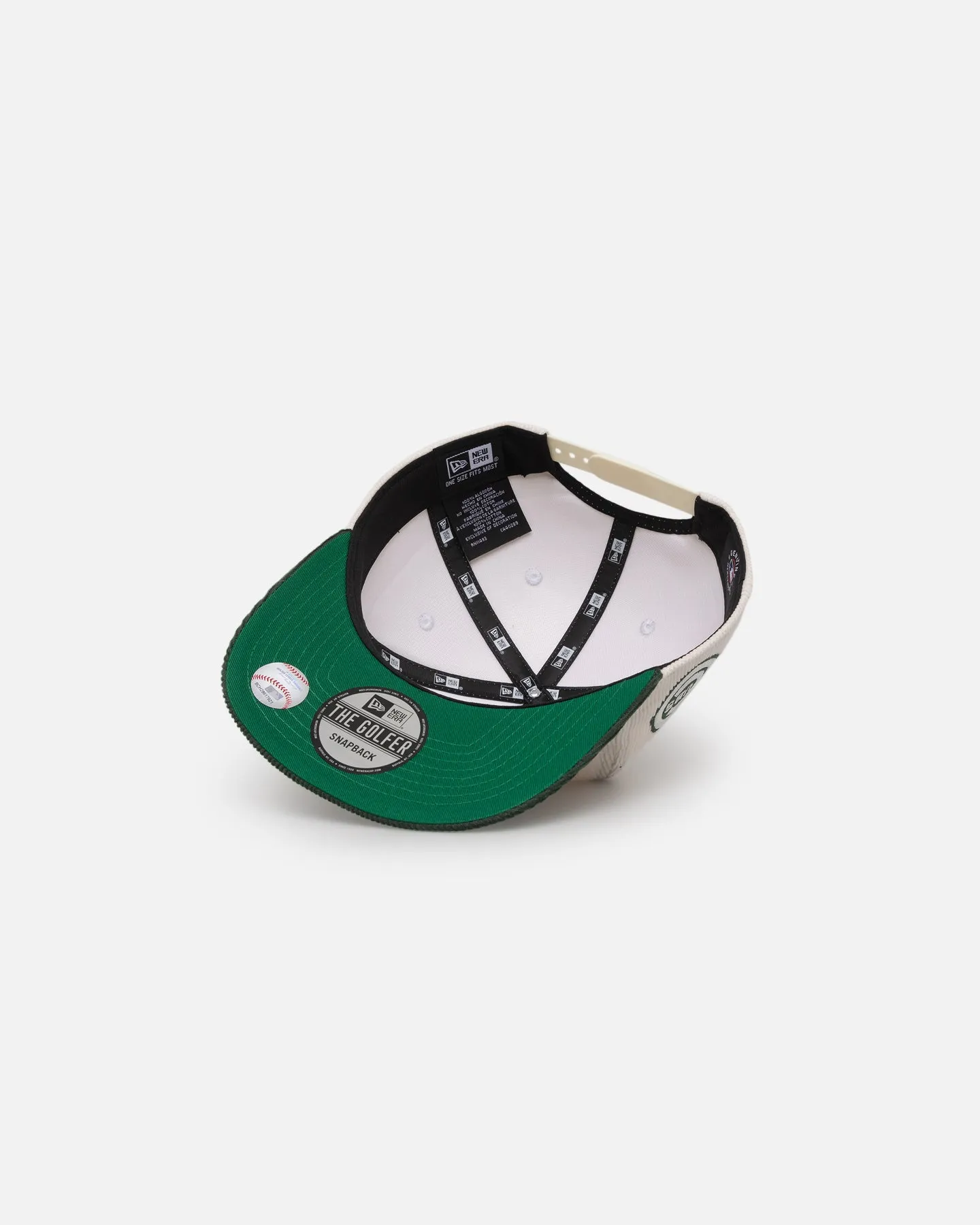 New Era Chicago Cubs 'Currency Corduroy' Golfer Pre-Curved Snapback Chrome White