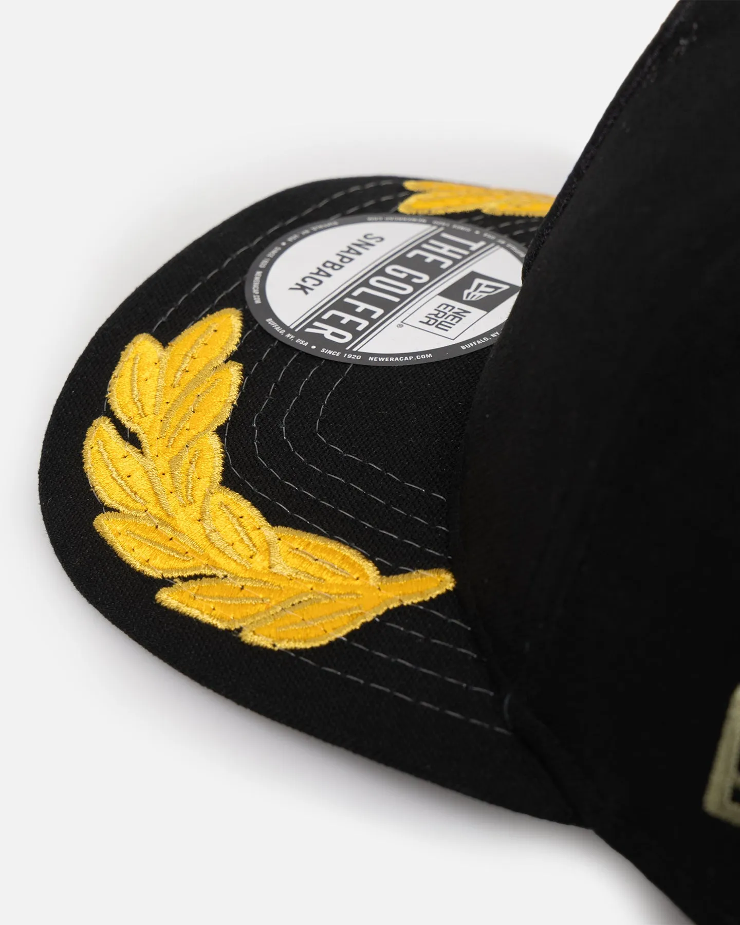 New Era Chicago Cubs 'Military Patch' Pre-Curved Golfer Snapback Black