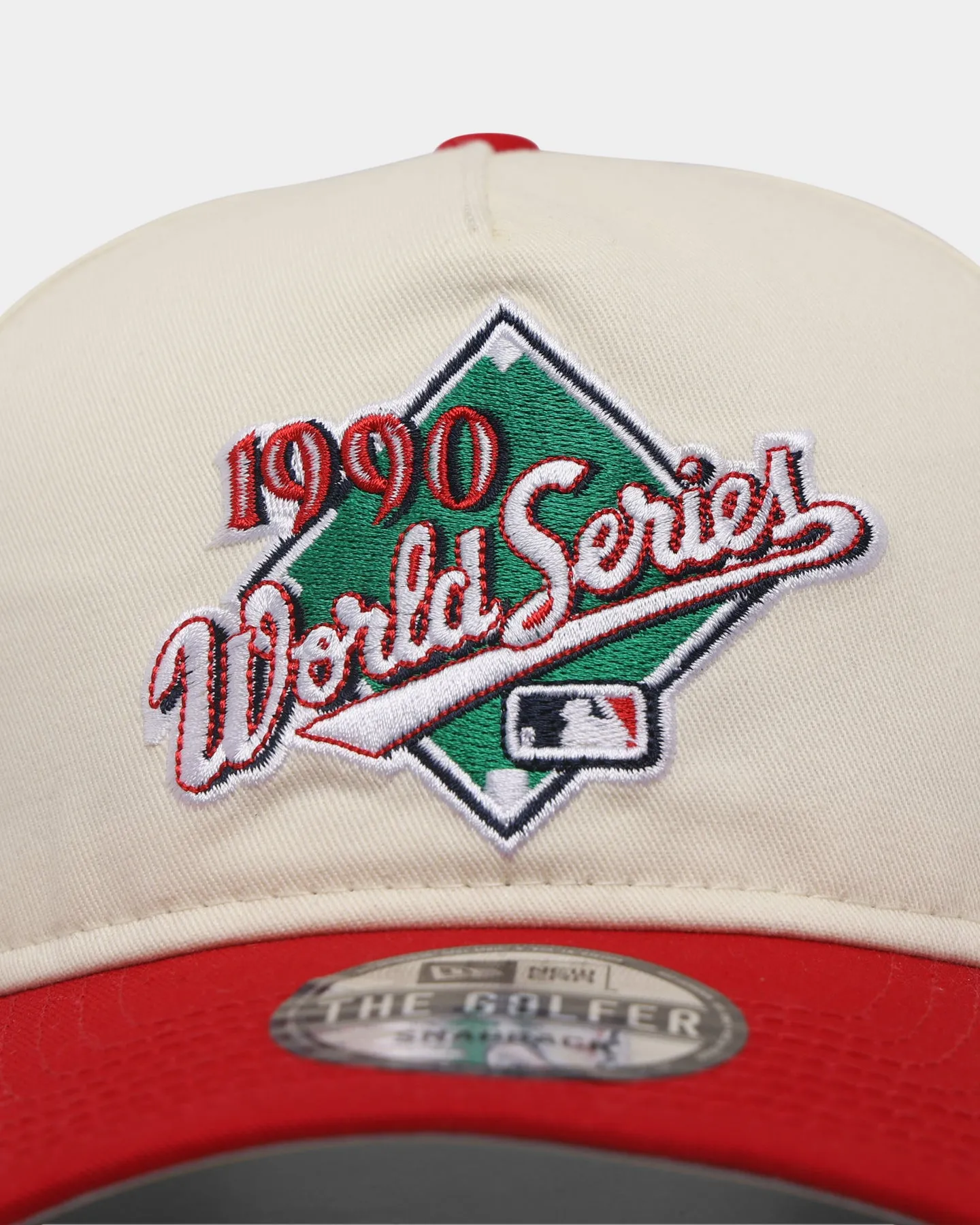 New Era Cincinnati Reds '1990s World Series Through The Decades' 1990 World Series Golfer Snapback Chrome White