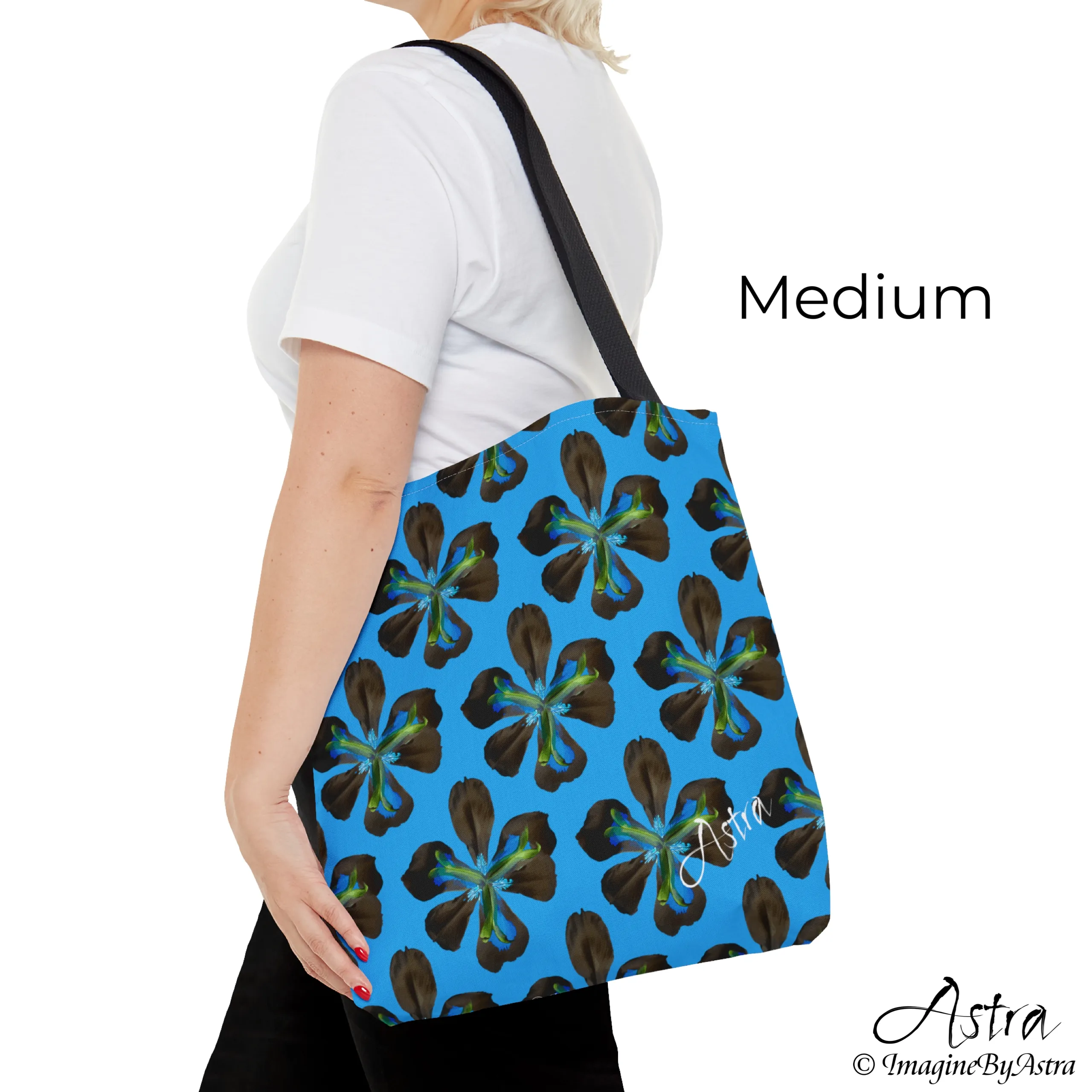 Not Your Average Tote - Tropical Iris - Blue