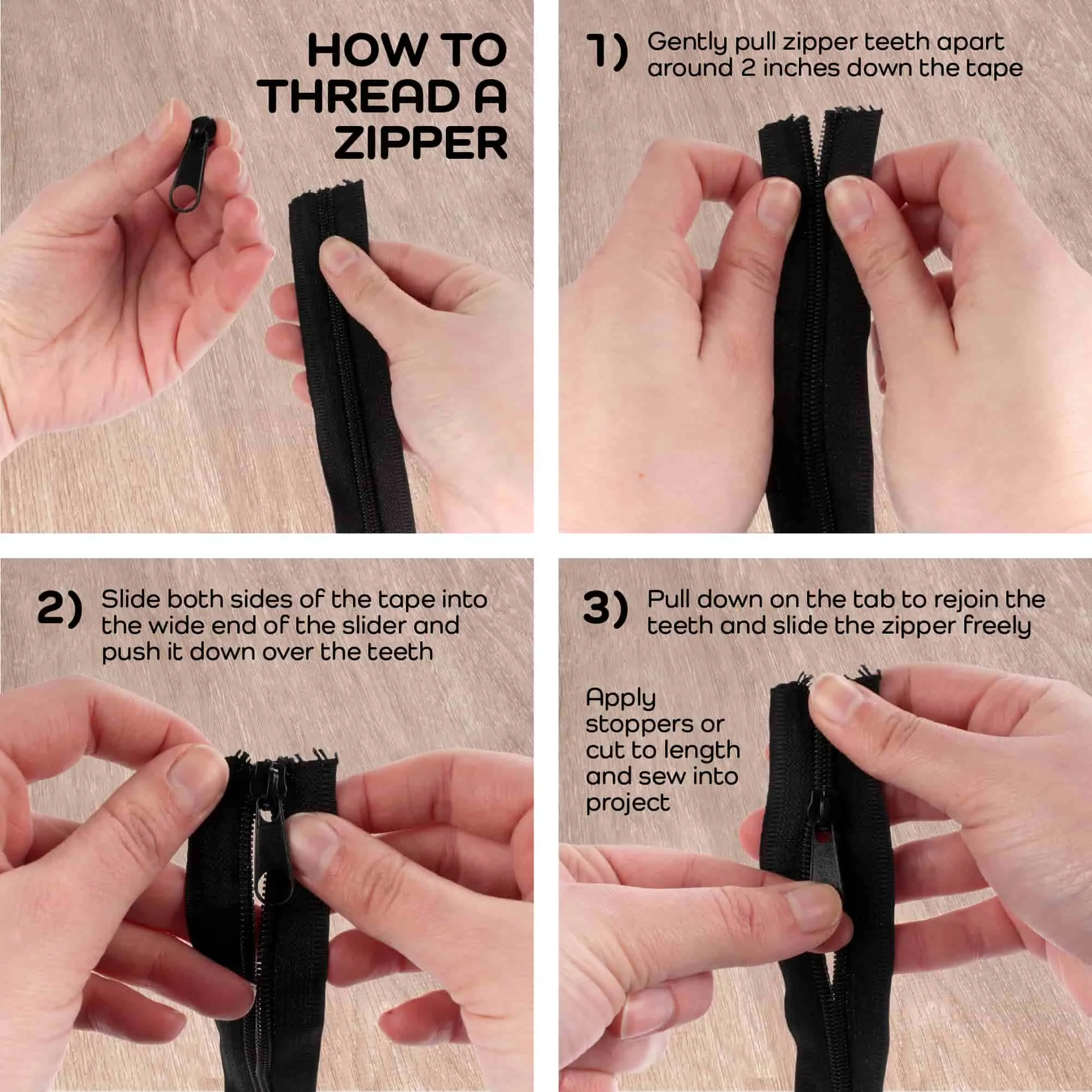 Nylon Coil Zipper Tape with Metal Non-Locking Pulls